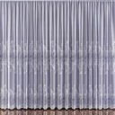 Elegantná žakárová záclona biela v listoch vzorovaná 100cm na metre Lupita Výška produktu 100 cm