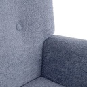 Кресло MOSS TEDDY BOUCLE из ткани TEDDY темно-синего цвета HOMLA