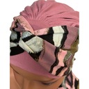 Женский весенний тюрбан Лена розовый-389, мягкий платок, тоже после химиотерапии.