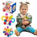 ПОгремушка-прорезыватель 2 в 1 СЕНСОРНАЯ ИГРУШКА СПИРАЛЬНЫЙ ШАР