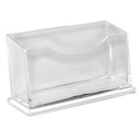 Przybornik stojak pojemnik na wizytówki akrylowy plexi pudełko na biurko