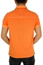 R2 AMSTERDAM Pánske polo tričko TRA4 oranžové, hladké XL Rukáv krátky rukáv