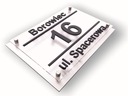 Адресная доска Алюминий 3D 20х30 Street and Place