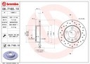 BREMBO XTRA Tarcze Klocki P+T A1, A3, IBIZA, LEON, FABIA, GOLF IV 256/230mm Strona zabudowy przód + tył