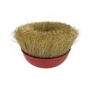 ПЕРЕДНЯЯ ПРОВОЛОЧНАЯ ЩЕТКА 125 мм M14 С ЛАТУННЫМ ПОКРЫТИЕМ