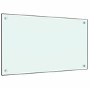 Кухонная панель, белое закаленное стекло, 70х40см.