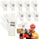 10x перчатки Прочные рабочие перчатки PoliWhite 9