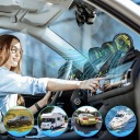 ВЕЛИКИЙ 3X ВЕНТИЛЯТОР ВЕНТИЛЯТОР АВТО ПОВОРОТНИЙ РЕГУЛЬОВАНИЙ 12V  (18517339556) фото min 9