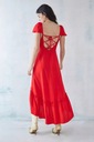 Urban Outfitters NH5 gsk červené asymetrické šaty rozpark S Veľkosť S