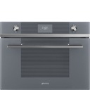 Компактная духовка Smeg SF4101MCS1 с функцией микроволновой печи