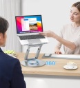 Алюминиевая подставка для ноутбука TOUNEE с поворотом на 360 и регулировкой высоты для MacBook и iPad LS07