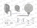 PHARE TRAVAILLÉ RONDE MINI 12W 4 LED GLANZphoto 7