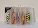НАБОР 5x SPINNER SHEET SPINNER SPINNING PREDATOR PIKE MIX 11 г + ЧЕХОЛ