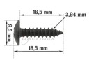 ВИНТ КРЕПЛЕНИЯ ПЛАСТИКОВОГО ОБТЕКАТЕЛЯ СКУТЕРА 16 x 4