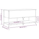 VIDAXL BANC AVEC SCHOWKIEM, MARRON DAB, 100X42,5X47 CMphoto 12