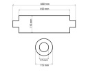 ГЛУШНИК ЦЕНТРАЛЬНИЙ 57MM TURBOWORKS RS 304SS 450MM  (17174684178) фото min 8