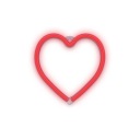 Светодиодный неоновый HEART красный Bat + USB I love love FLNE07 Forever Light
