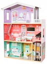 Policajný domček pre bábiky Veľký drevený + set NÁBYTOK + doplnky +výťah Kód výrobcu W06A379