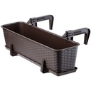 ПОДСТАВКА ДЛЯ БАЛКОННЫХ ЦВЕТОЧНЫХ ЦВЕТОК 60см, КОРИЧНЕВАЯ