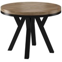 КРУГЛЫЙ СТОЛ, РАСШИРЯЕМЫЙ LOFT Y НОЖКА 80 X 75 CRAFY GOLD