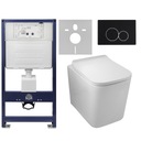 7в1 BALNEO КОМПЛЕКТ ДЛЯ УНИТАЗА ЗАПРЕЩЕННОГО МОНТАЖА, РАМКА УНИТАЗА, КНОПКА