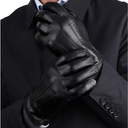 ПЕРЧАТКИ КОЖАНЫЕ МУЖСКИЕ, ТЕЛЯЧЬЯ КОЖА НА МИШКЕ ТЕДДИ