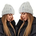 CZAPKA DAMSKA ZIMOWA CIEPŁA WYGODNA GRUBA KOBIECA MODNA SPORTOWA SZARY 2252