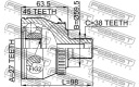 JOINT EXTÉRIEUR 27X59.5X38 FEBEST 1710-011A45photo 12