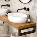 Деревянная столешница для ванной 50х130 натуральный