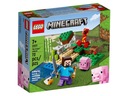 KLOCKI LEGO MINECRAFT Z GRY ATAK WALKA POTWÓR 4 FIGURKI SZYBKO 24H! Marka LEGO