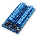 16-канальный релейный модуль низкого уровня управления 12 В 10 А 0 В для Arduino