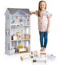 Кукольный домик до 28 см БОЛЬШОЙ, ПРОСТЫЕ ЦВЕТА, XXL