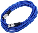 XLR Микрофонный кабель XLR, 10 м, 0,22 мм, AWG 24, синий
