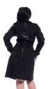 Gotický kabát s viazaním Ellen Coat S Veľkosť S