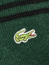 LACOSTE Vintage Retro Wełniany Sweter Męski w Paski Logowany r. 6 / XL Kolor zielony