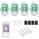 4 ШТУКИ БЕСПРОВОДНАЯ ФАРА МИГАЛКА СВЕТОДИОДНЫЕ МО́ЩНЫЙ 8KOLOR. USB Z ПУЛЬТ  фото 13