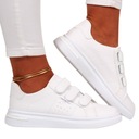 ОБУВЬ ЖЕНСКАЯ, ЛЕГКИЕ БЕЛЫЕ ТУФЛИ НА ЛИПУЧКЕ