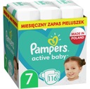 Подгузники Pampers Active Baby на 7 месяцев, коробка 116 шт.