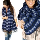 ТЕПЛЫЙ ШАРФ Шарф с бахромой МОДНЫЙ «гусиные лапки» - ЦВЕТА.