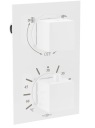ТЕРМОСТАТИЧЕСКИЕ УСТАНОВКИ MEXEN CUBE, БЕЛЫЕ, МОНТАЖНЫЕ
