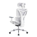 Эргономичное офисное вращающееся кресло с усовершенствованной системой регулировки, белое