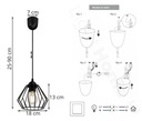 ПОДВЕСНОЙ СВЕТИЛЬНИК LOFT DIAMOND EDISON RETRO LED