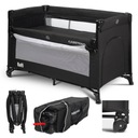 РЕГУЛИРУЕМАЯ ДВИГАТЕЛЬНАЯ кроватка, ДВУХУРОВНЕВАЯ, ОТкидывающаяся сторона, МАТРАС, КОЛЕСА