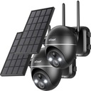 НАРУЖНАЯ СОЛНЕЧНАЯ ВРАЩАЮЩАЯСЯ IP WIFI КАМЕРА FHD 4x ZOOM 5MPx на 9000 мАч 2 шт.