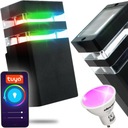 НАРУЖНЫЙ НАСТЕННЫЙ СВЕТИЛЬНИК ДЛЯ БАЛКОНА ФАСАДНЫЙ СВЕТИЛЬНИК ДОМА ЦВЕТНЫЕ RGB ЛАМПОЧКИ