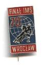 Значок индивидуального чемпионата мира по спидвею Вроцлав 1970 г.