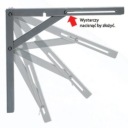 2 SZTUKI WSPORNIK SKŁADANY POD PÓŁKĘ L 400 KOLOR