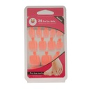 24 kusov / krabica Viacfarebné tipy na nechty na nohách Kód výrobcu flameey-54010924