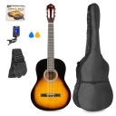 Классическая гитара Max SoloArt 39 дюймов аксессуары набор Sunburst