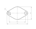 Z_EGR_64/1Z BRIDA CIEGA EGR VW AUDI SEAT SKODA 2.5 V6 TDI AKE BAU 